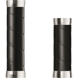 Brook's håndtag Slender Leather Grips 100 130mm sort
