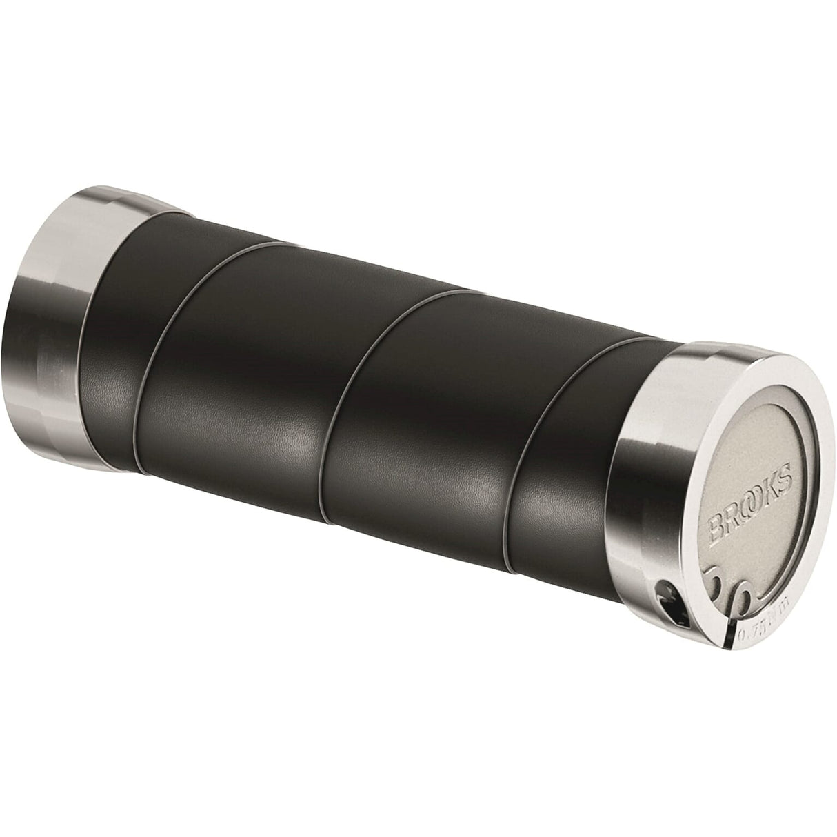 Brooks håndtag Slender læder greb 100 mm sort