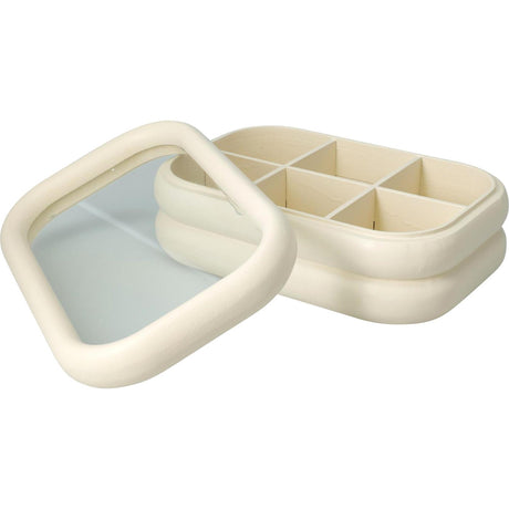 Excellent houseware theedoos hout afgerond 23x15cm