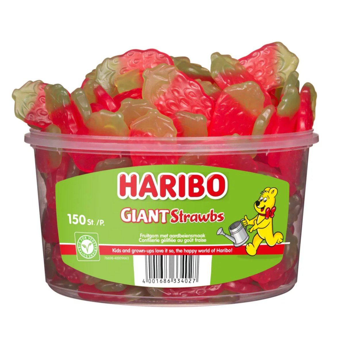 Haribo jordbær (150 stykker)