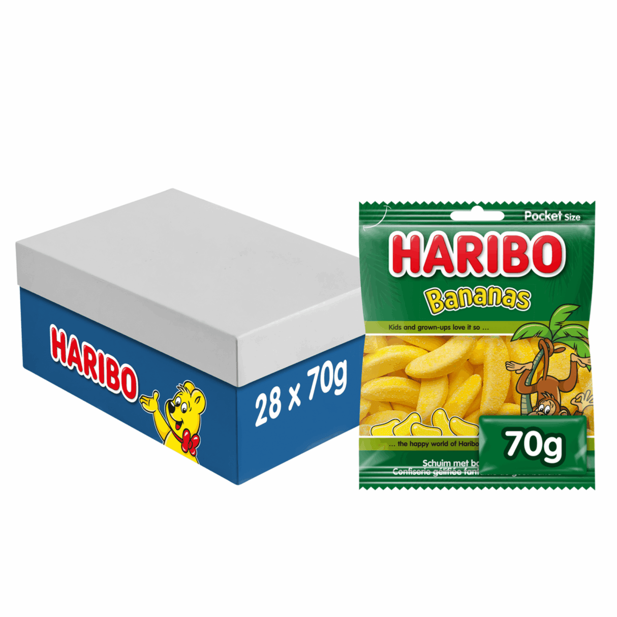 Haribo bananpose (28x70gr)