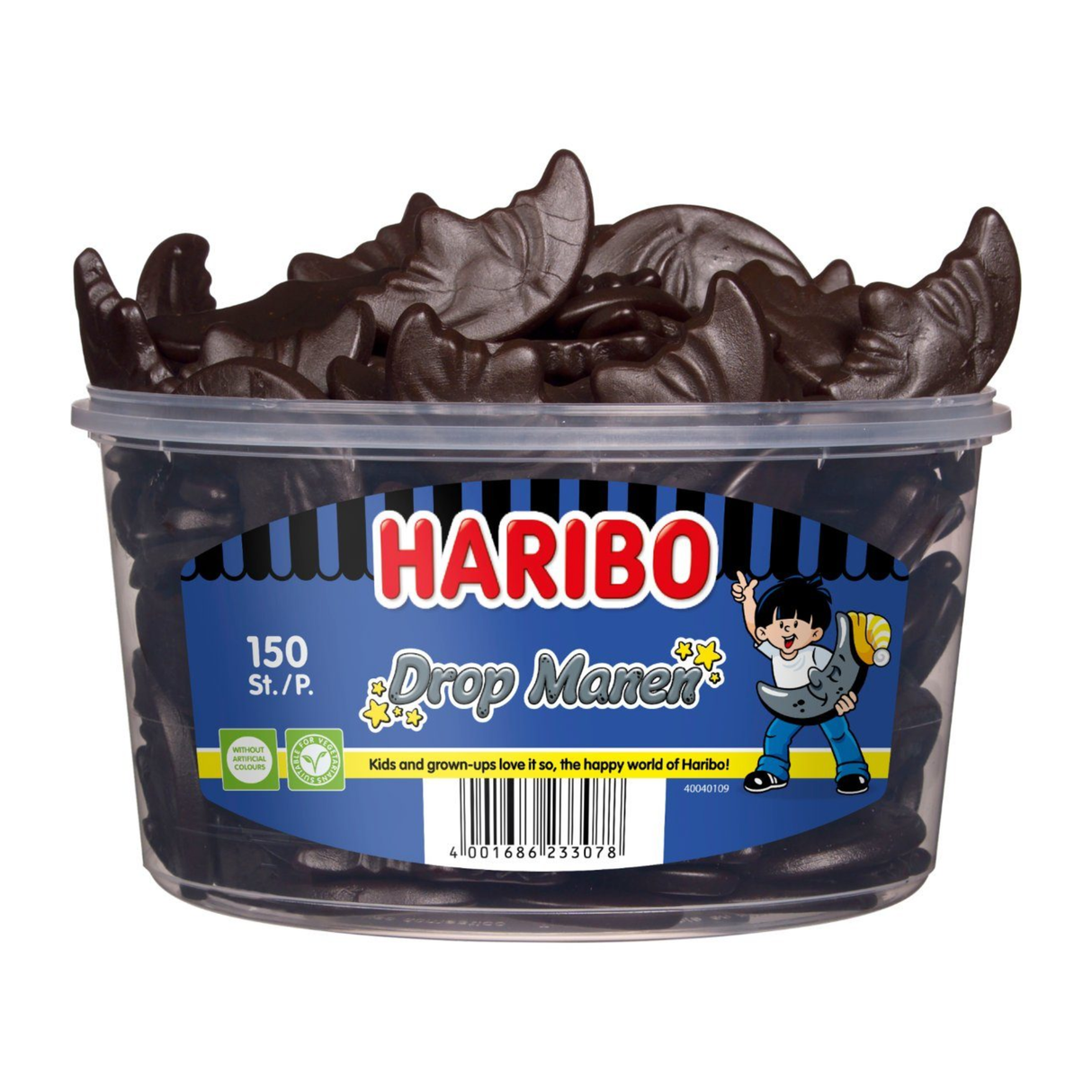 Haribo lakridsmanke - lakrids - 150 stk silo
