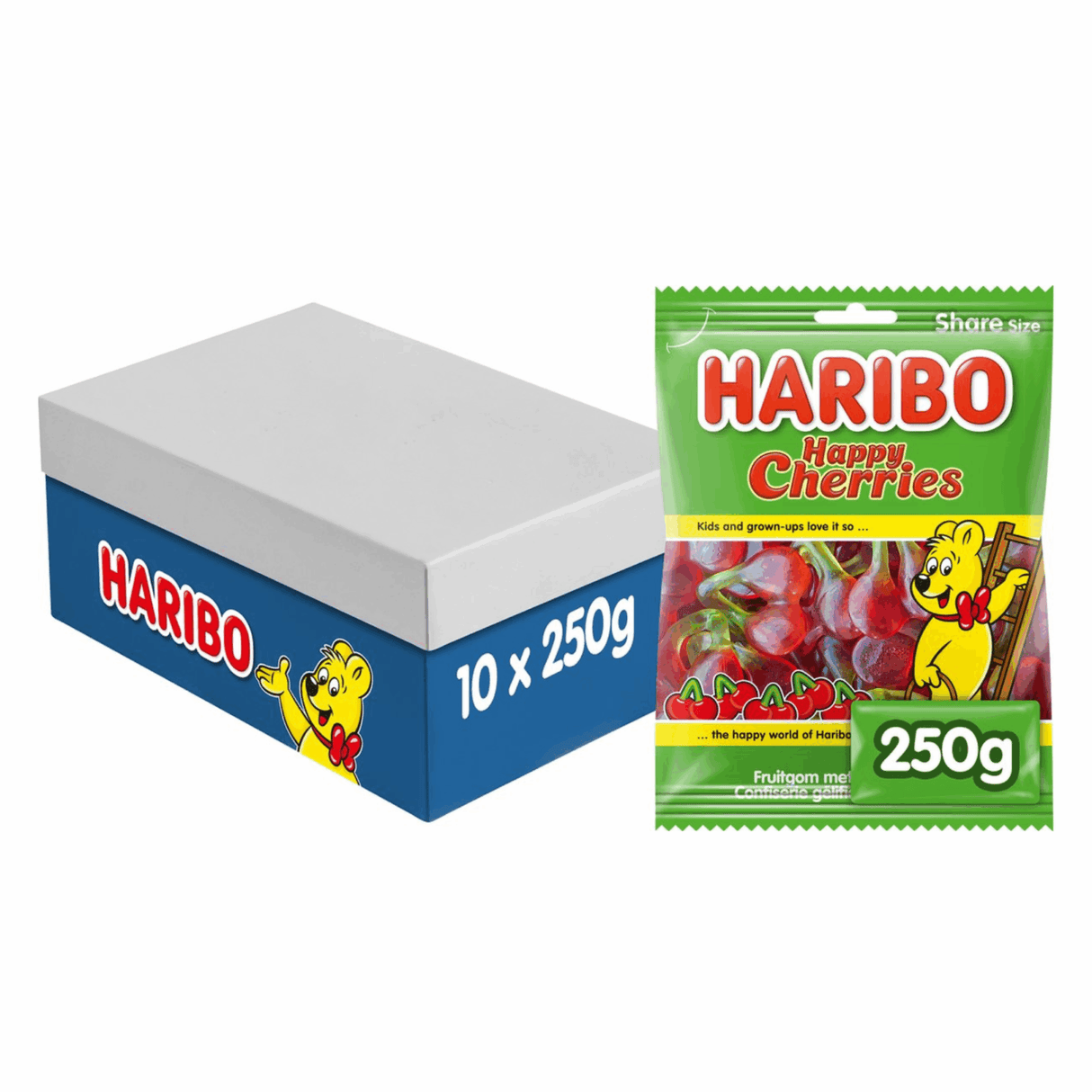 Haribo glade kirsebær (10x 250gr)
