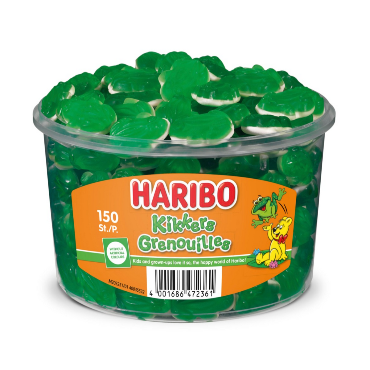 Frugtgummi haribo frøer 379999 150 stk