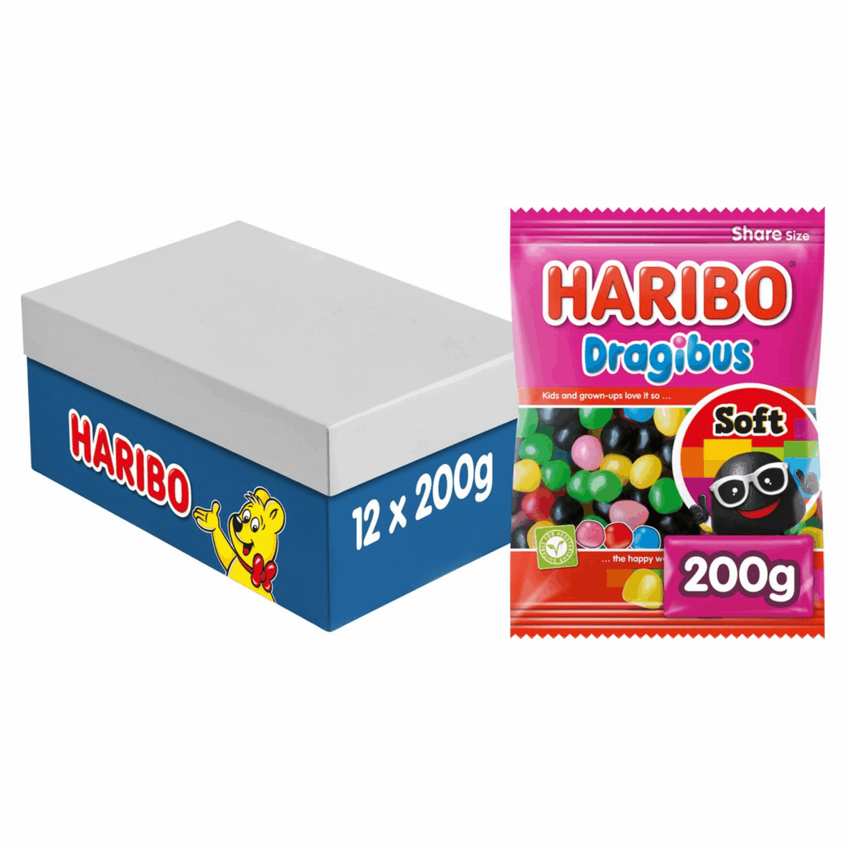 Haribo dragibus blød (12x 200gr)