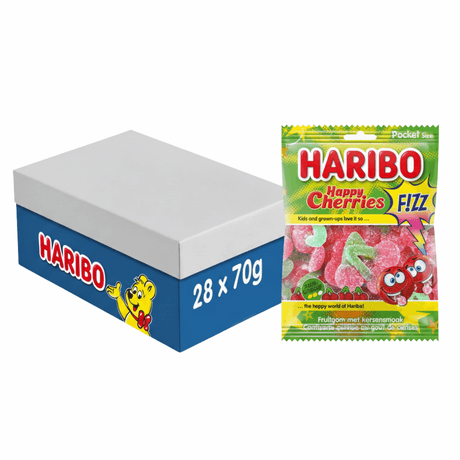 Haribo glade kirsebær f!zz taske (28x 70gr)