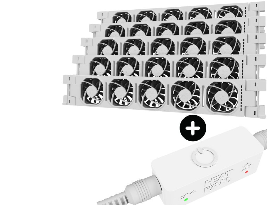 HeatFan 5 - Radiatorventilator Cinco - White + Touch Sensor