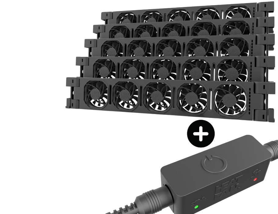 HeatFan 5 - Radiatorventilator Cinco - Black + Touch Sensor