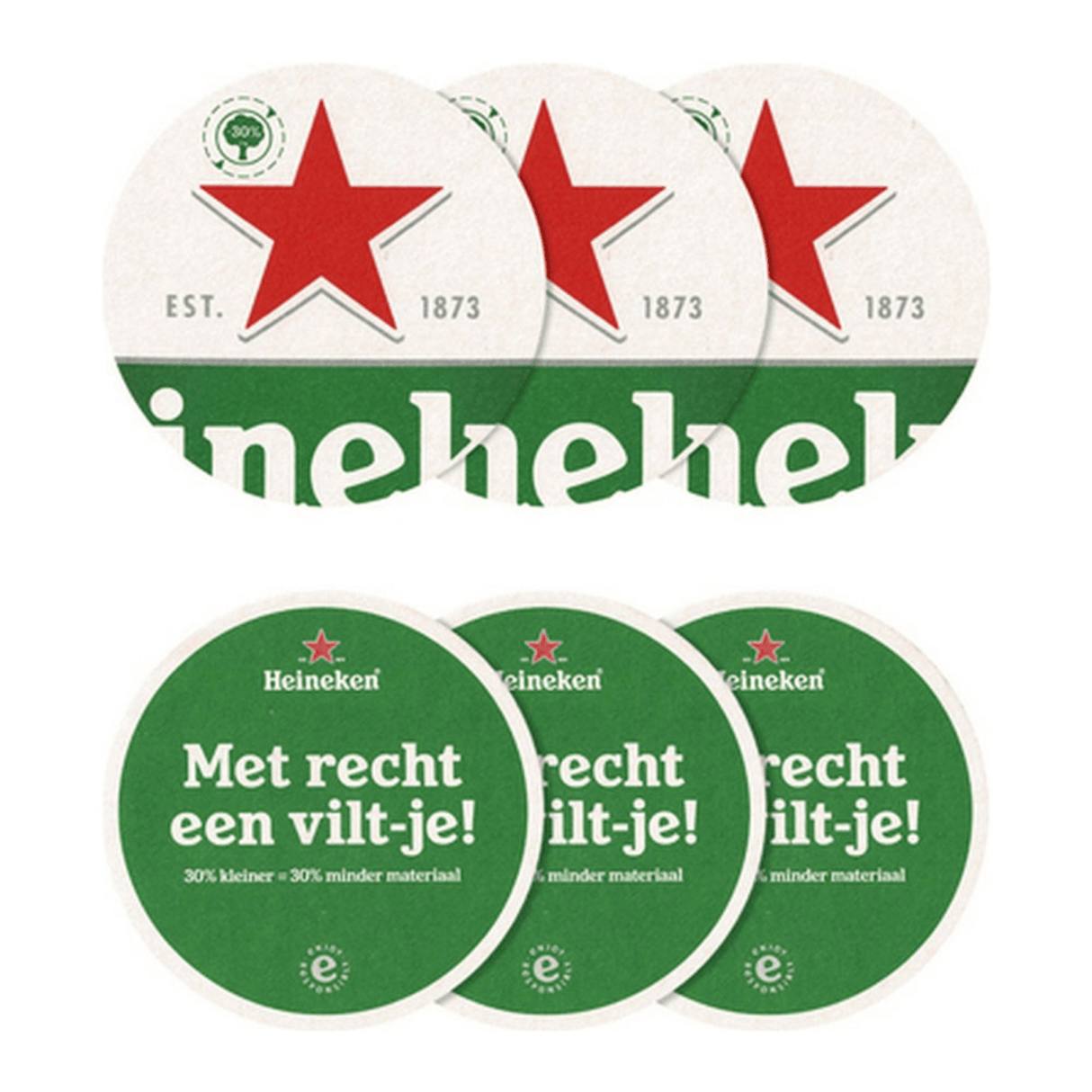 Heineken vilt (4x100 stuks)