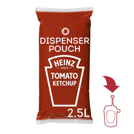 Heinz sauce eller mat tomatketchup (3x 2,5 liter)