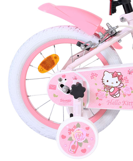 Volare hello kitty kinderfiets - meisjes - 14 inch - roze - twee handremmen
