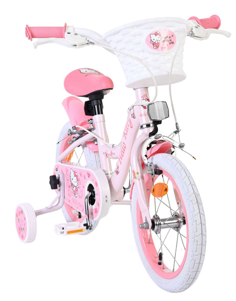 Volare hello kitty kinderfiets - meisjes - 14 inch - roze - twee handremmen