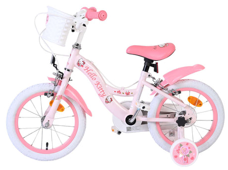 Volare hello kitty kinderfiets - meisjes - 14 inch - roze - twee handremmen