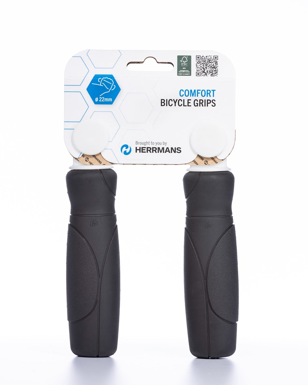 Herrmans cykelkomponenter oy herrmans håndtag greb skåret 93b 120 mm. type 45 sort