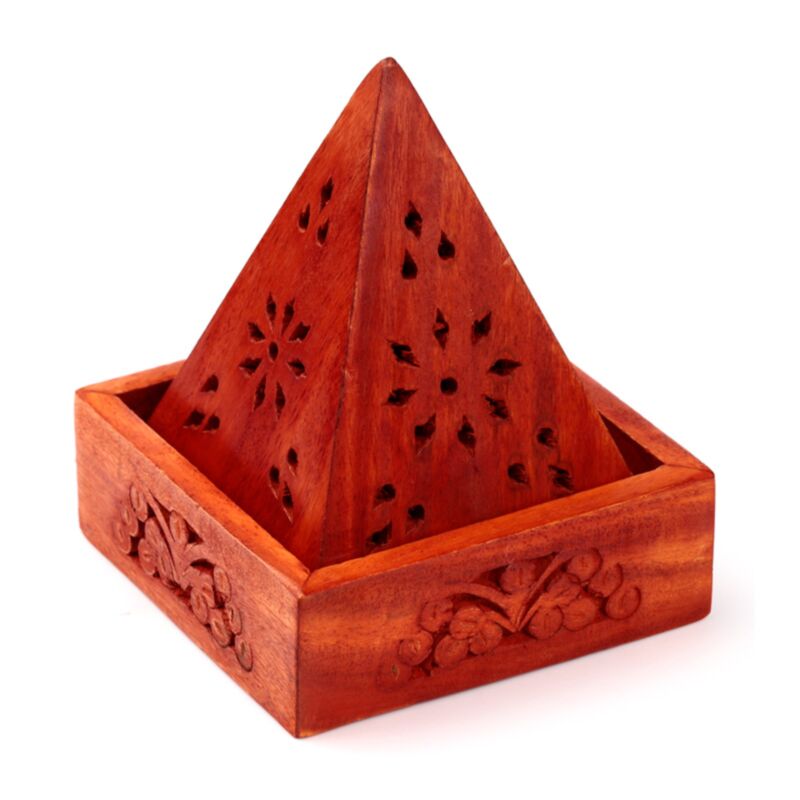 Mangotræ pyramide røgelsesholder kegler blomsterlister