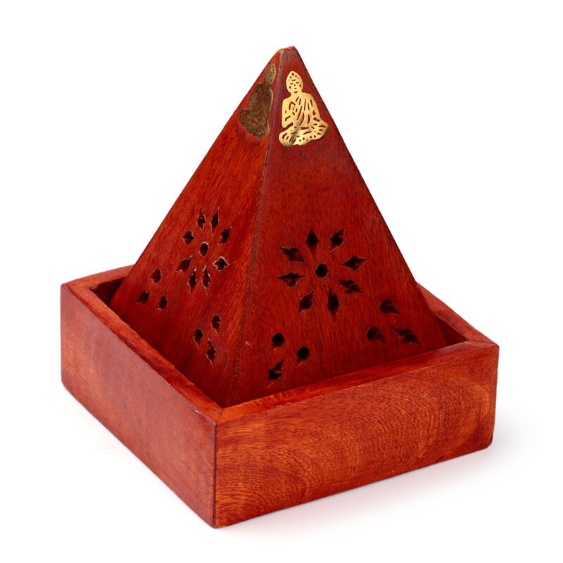 Mangotræ pyramide røgelsesholder kegler Buddha