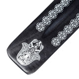 Mango træ hamsa hånd røgelse holder