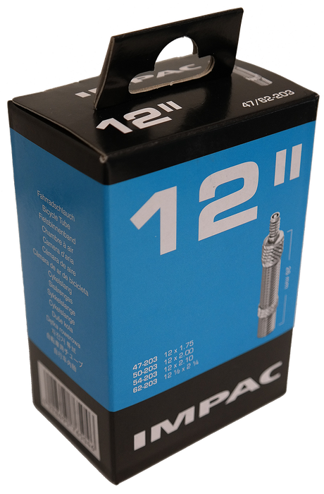 IMPAC Inner Tube (af Schwalbe) DV16 12x1,75 2.35 ETRO 47 62-203, Ventil: Blitz Holland 26mm