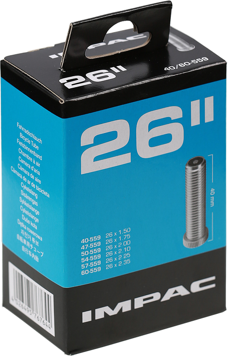 IMPAC (Schwalbe) Inner Tube AV13 26 tommer 40 60-559 40 mm