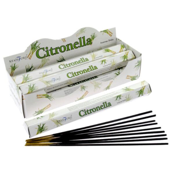37120 citronella - stamford premium sekskantede røgelsespinde