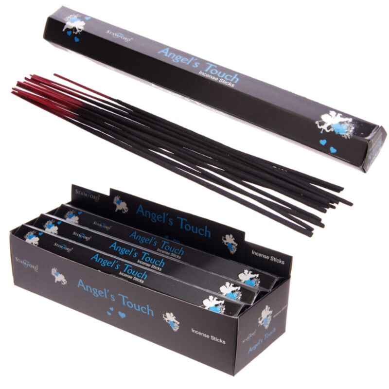 37129 angels touch - stamford sorte røgelsespinde -