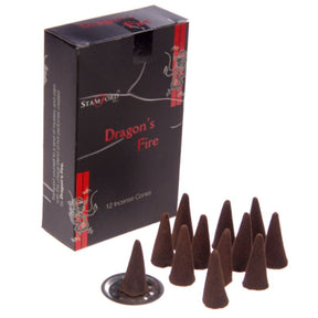 Dragons fire 37180 - stamford sorte røgelseskegler