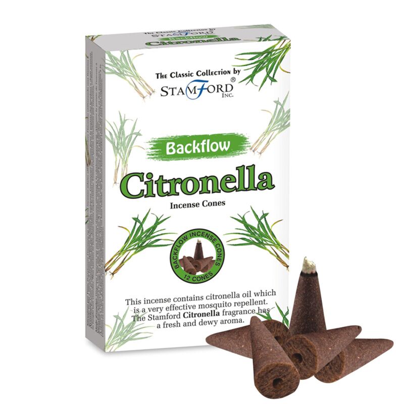 37423 Stamford Backflow Røgelseskegler - Citronella