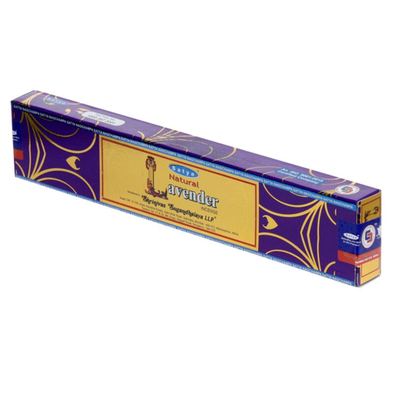 01444 naturlig lavendel - satya nag champa røgelsespinde