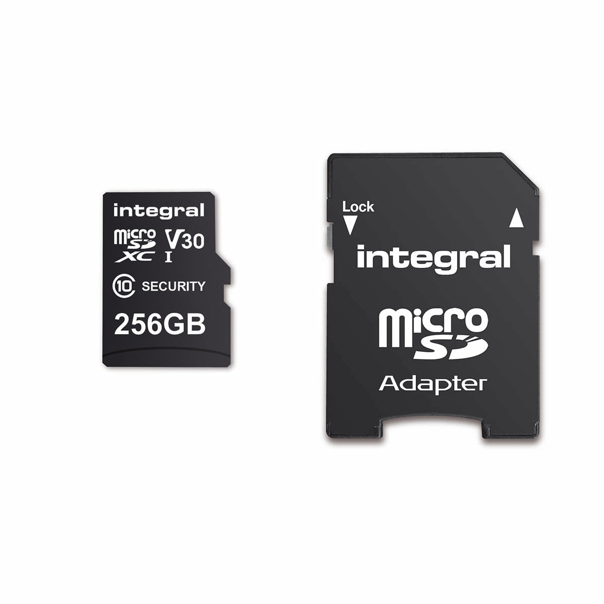 Integreret 256 GB sikkerhedskamera microSD-kort til dashcams, hjemmekameraer, CCTV, bodycams og droner - inmsdx256g10se