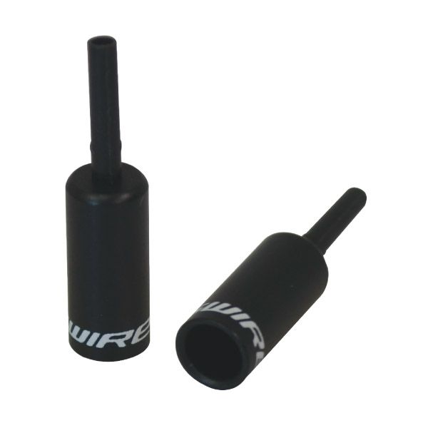 Jagwire endestykker foret - 5mm bremse - alu (50 stk) - sort