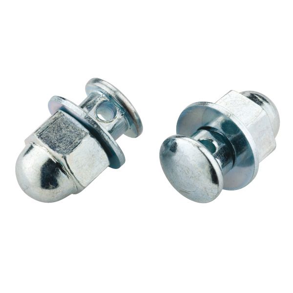 Jagwire 6mm ankerbolt - stål (25stk) - sølv