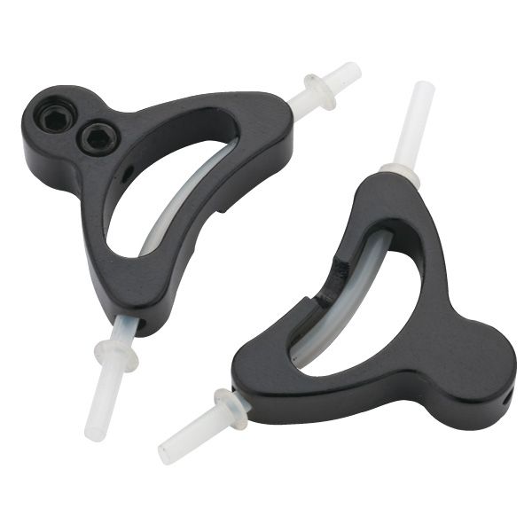 Jagwire-legering straddle kabelholder med liner (2stk) - sort