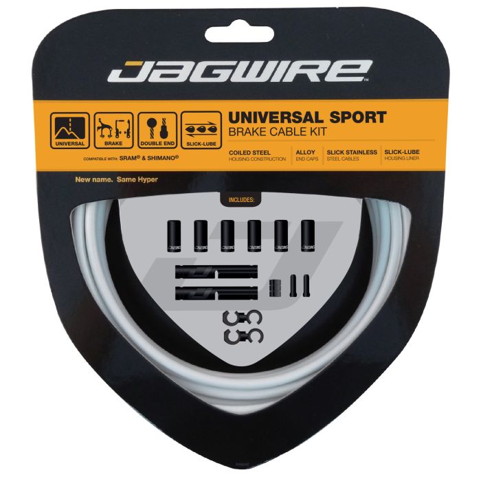 Jagwire universal sportsbremsesæt - hvid