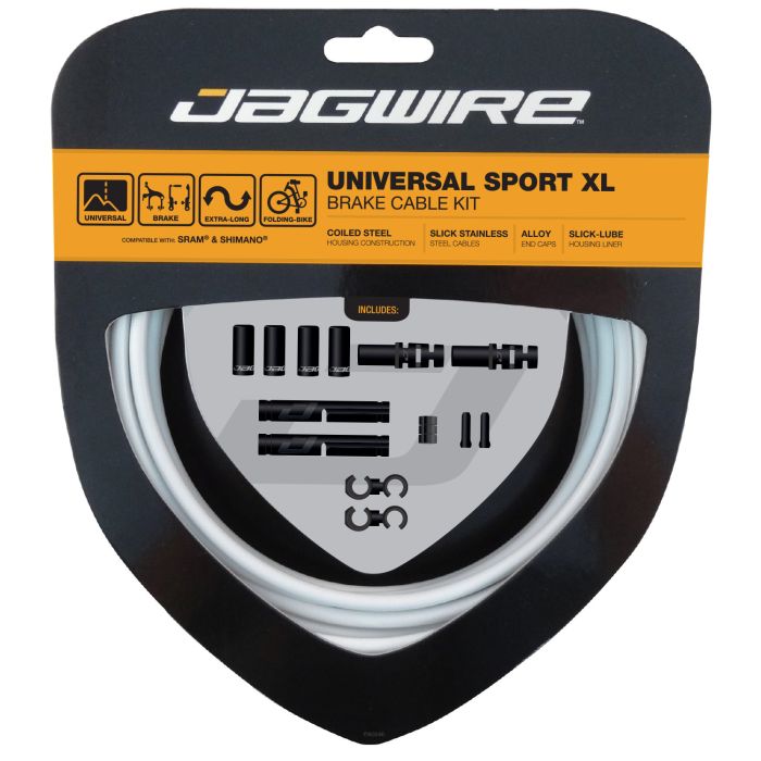 Jagwire universal sportsbremse xl kit - hvid