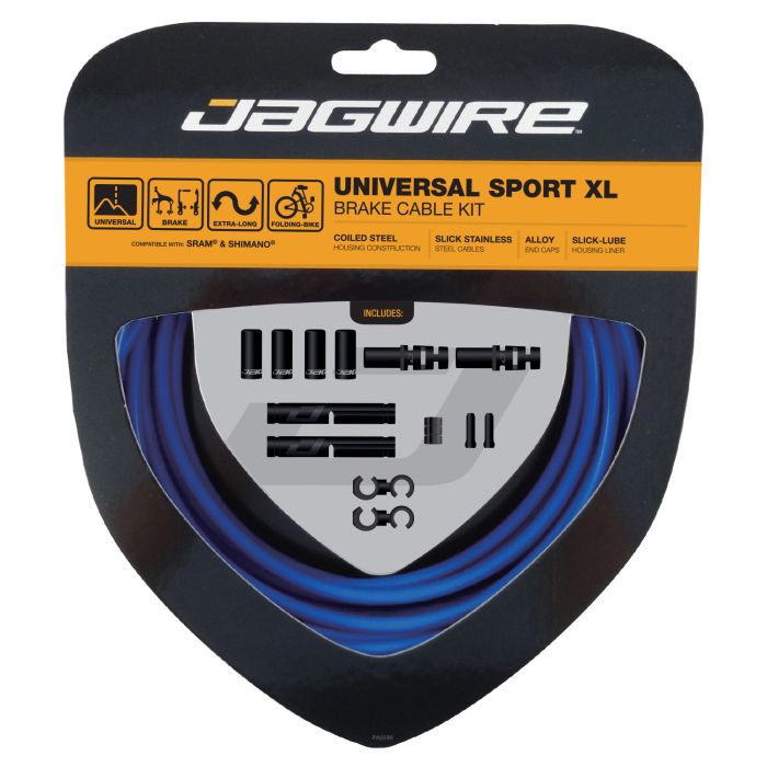 Jagwire universal sportsbremse xl kit - side blå