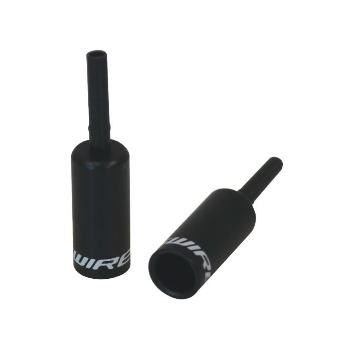 Jagwire endestykker foret - 4mm shift - legering (50 stk) - sort