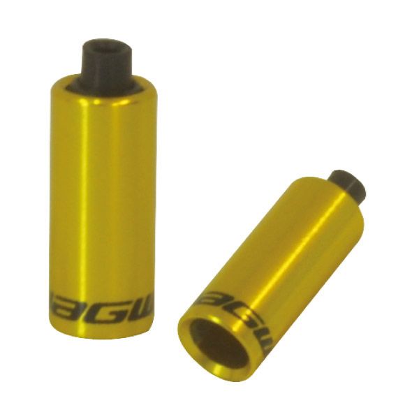 Jagwire endestykker hætte - 5 mm bremse - legering (30 stk) - guld