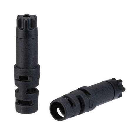 Jagwire endestykker anti-knæk - 4,5 mm shift (flettet) - plastik (30 stk) - sort