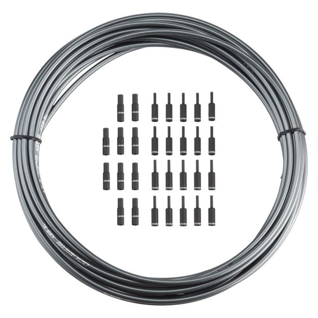 Jagwire bremsehus 5 mm keb slick-lube (10m + endestykker) - isgrå