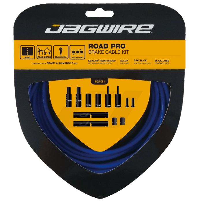 Jagwire road pro bremsesæt - side blå