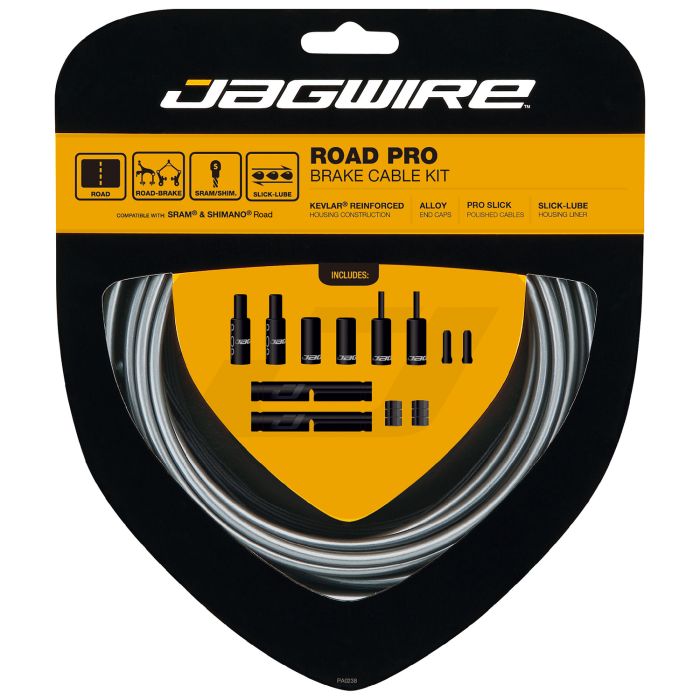 Jagwire road pro bremsesæt - isgrå