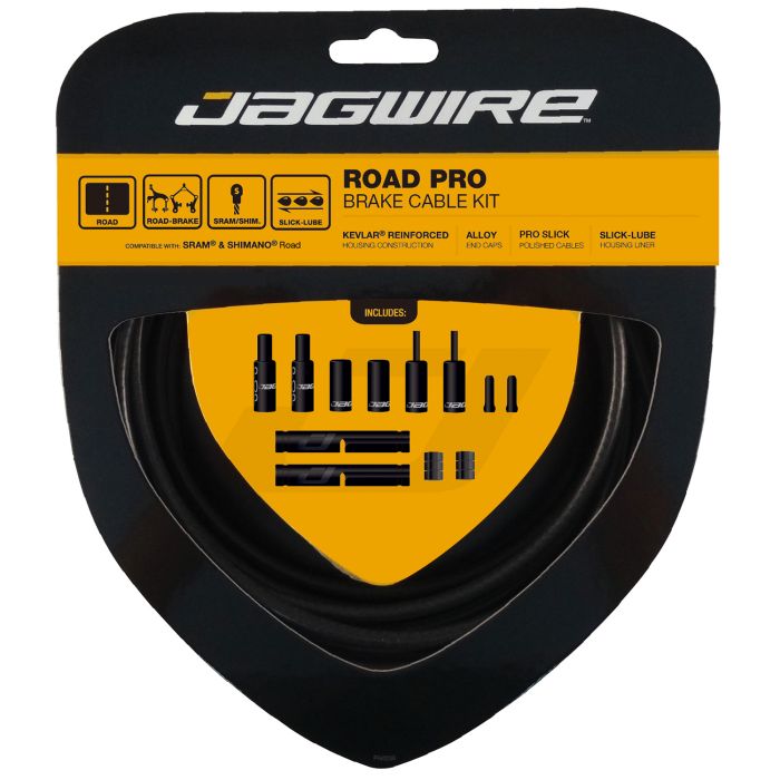 Jagwire road pro bremsesæt - stealth sort
