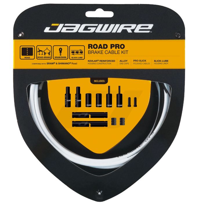 Jagwire road pro bremsesæt - hvid