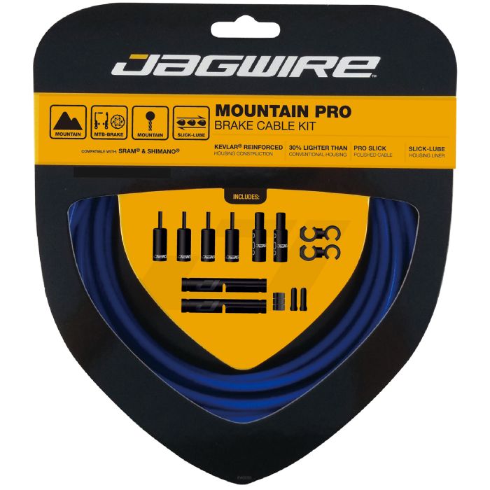 Jagwire mountain pro bremsesæt - side blå