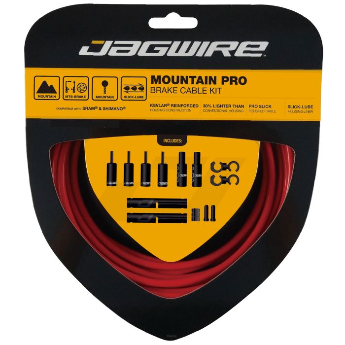 Jagwire mountain pro bremsesæt - rød