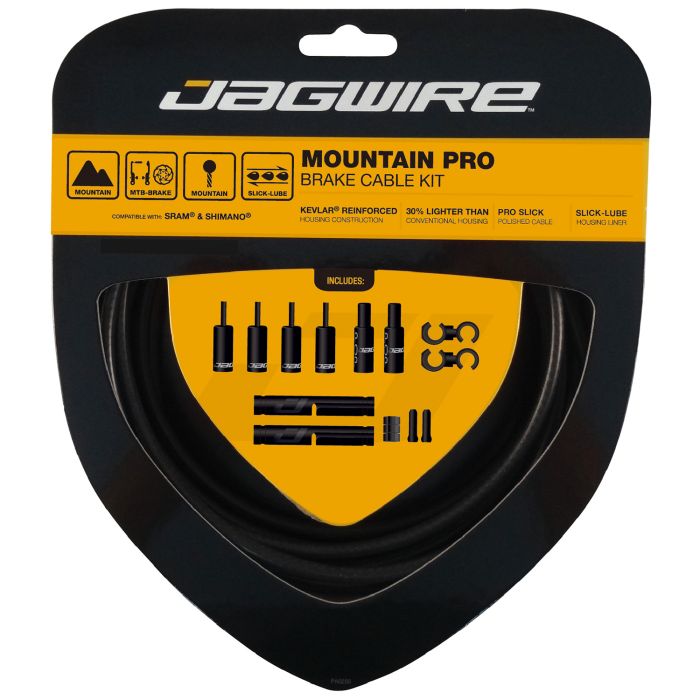 Jagwire mountain pro bremsesæt - stealth sort