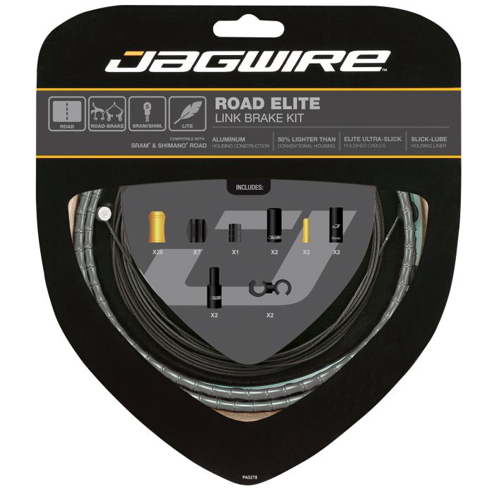 Jagwire road elite link bremsesæt - grå