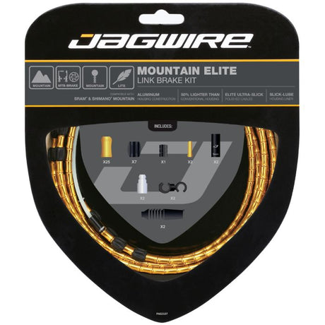 Jagwire mountain elite link bremsesæt - guld
