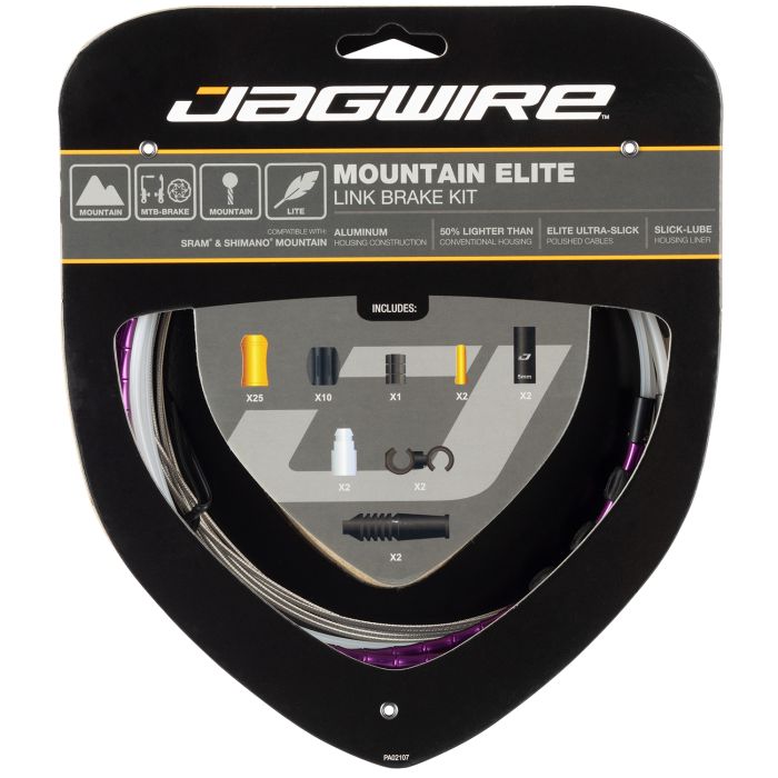Jagwire mountain elite link bremsesæt - begrænset lilla