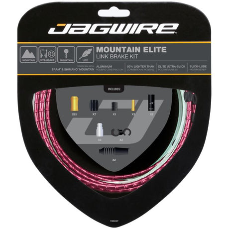 Jagwire mountain elite link bremsesæt - rød